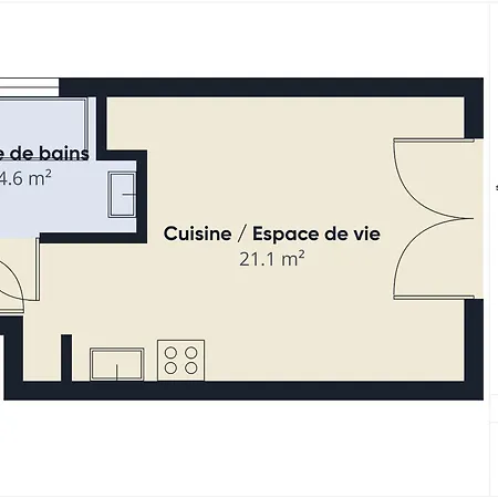 Apartamento Le Mid-length- Pour 3 - Piscine Commune *